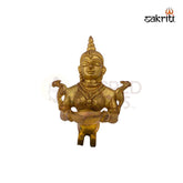 Brass Pavai Arti – 7 Inch Height | Brass Aarti Figure of Lady Holding Lamp for Rituals, Temple & Gifting